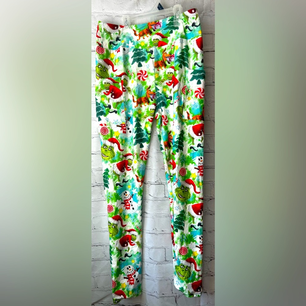Soft Christmas Grinch Leggings